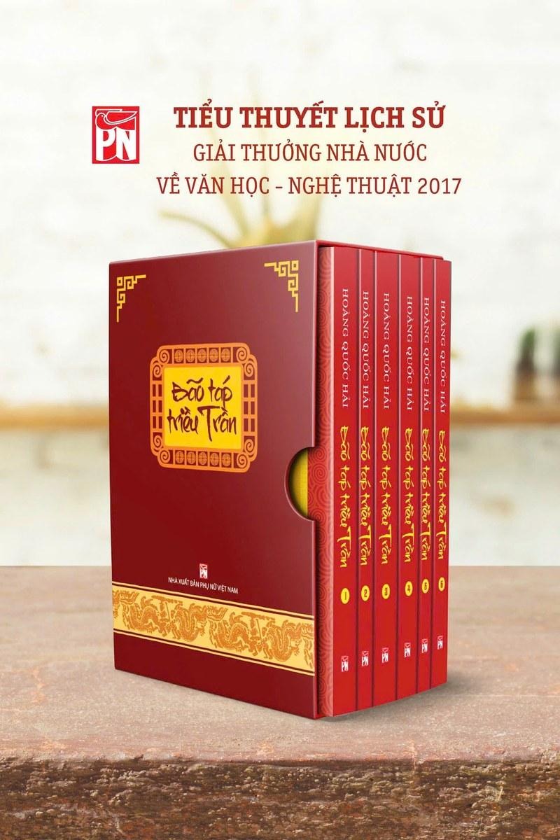 Bìa Bộ tiểu thuyết lịch sử “Tám triều vua Lý” và “Bão táp triều Trần” — ảnh 2
