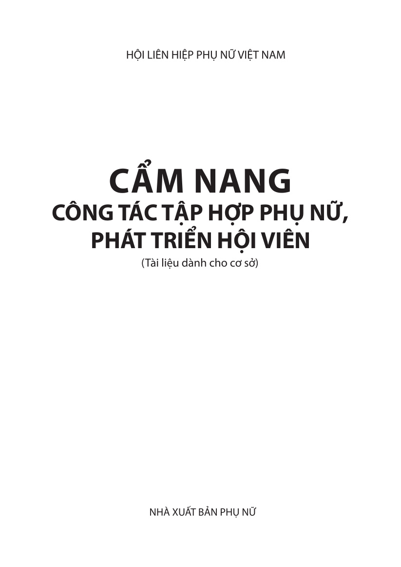 Cẩm nang tập hợp Phụ nữ