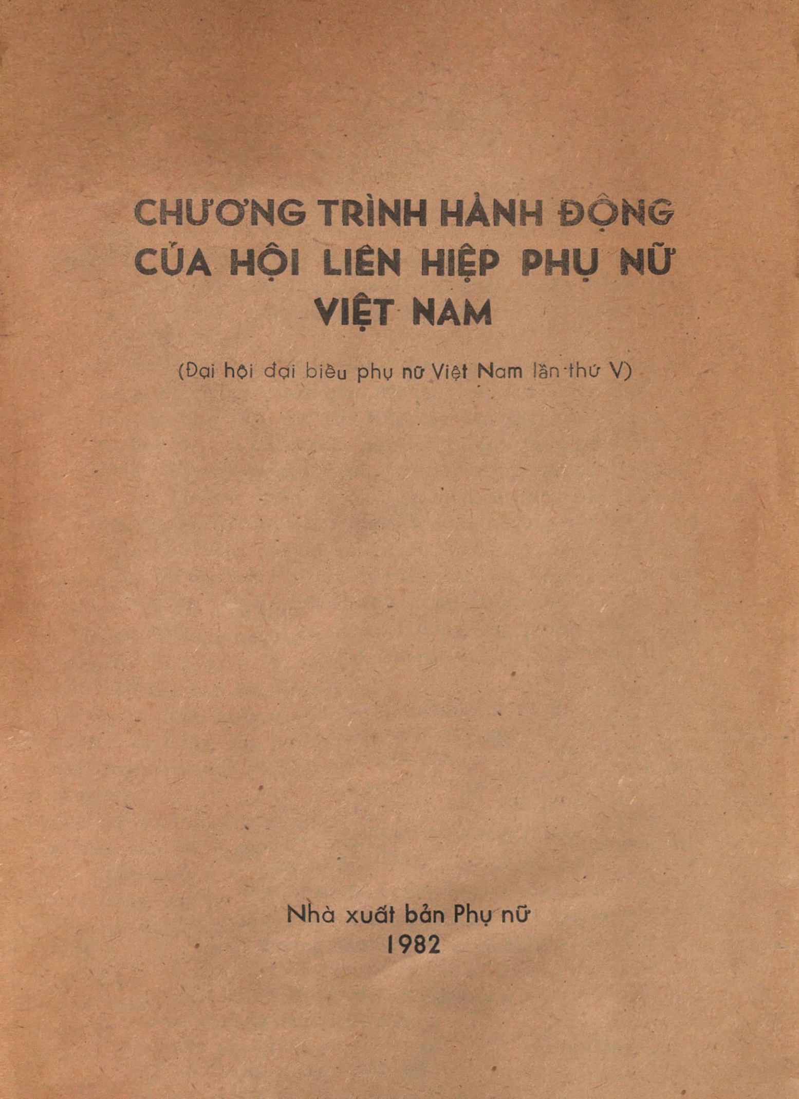 Chương trình hành động (Đại hội đại biểu phụ nữ Việt Nam lần thứ V