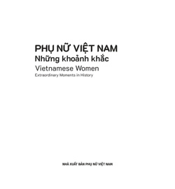 Phụ nữ VN - những khoảnh khắc